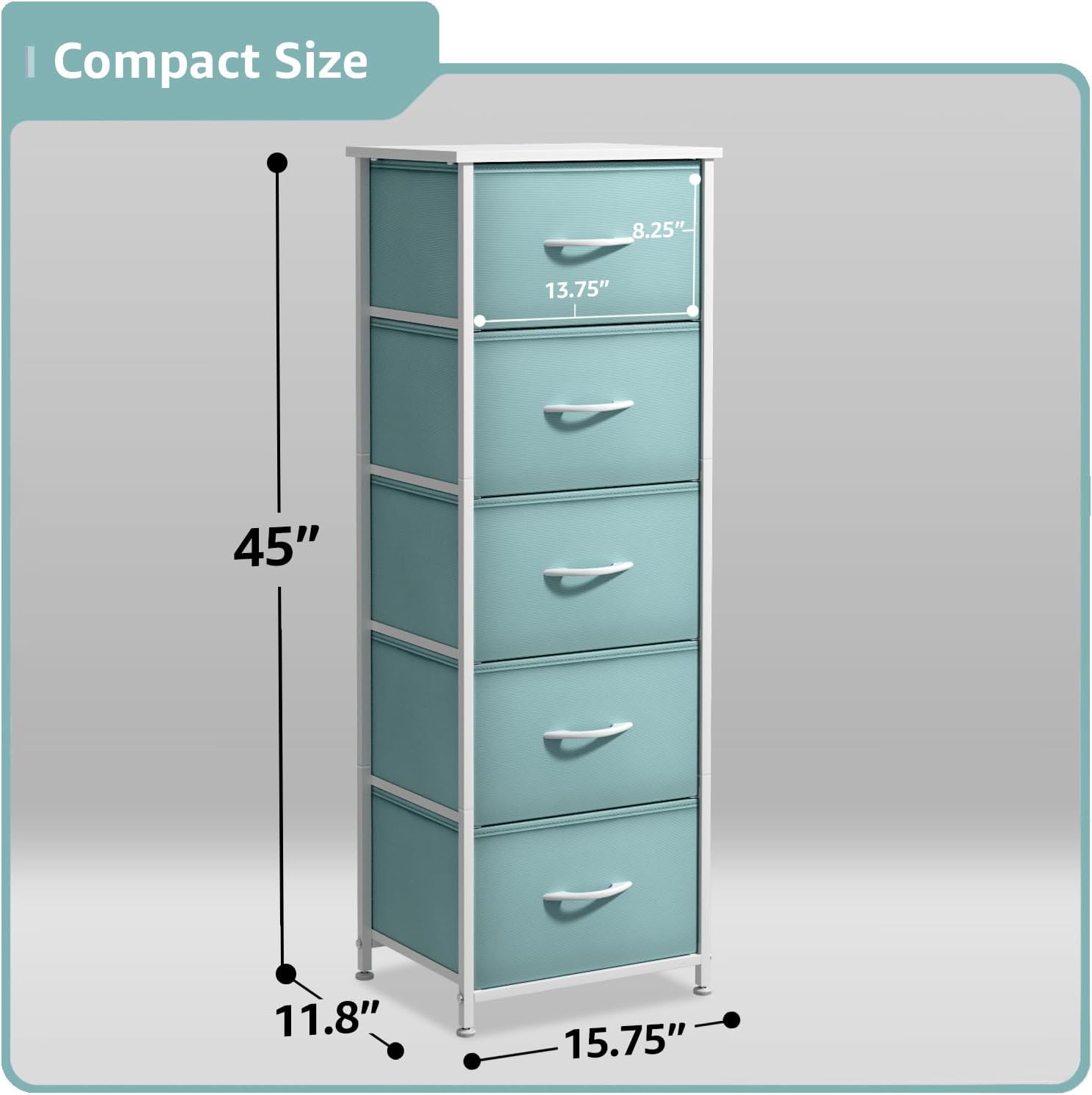 Aqua Kids Fabric Dresser