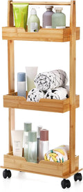 3-Tier Rolling Bamboo Corner Shower Caddy