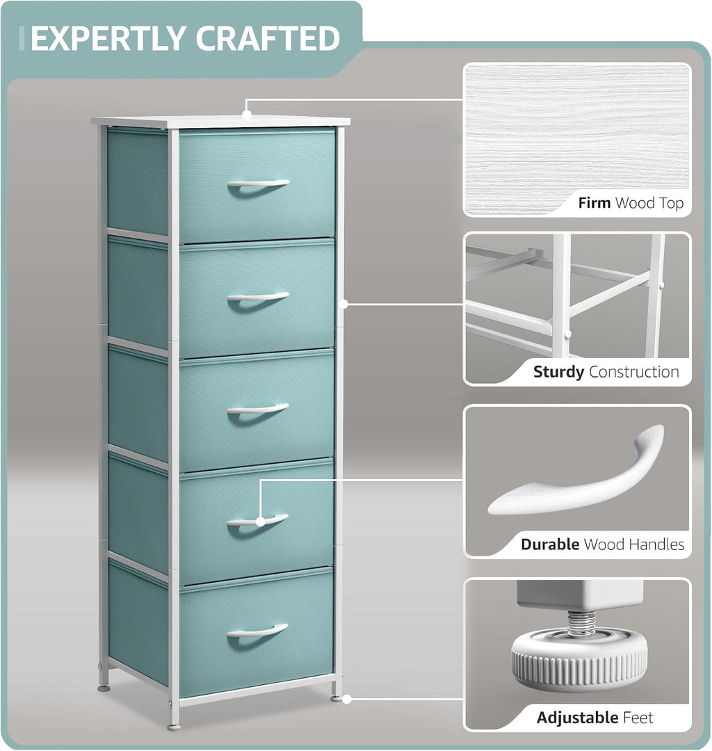 Aqua Kids Fabric Dresser