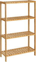 4-Tier Light Bamboo Multipurpose Storage Shelf
