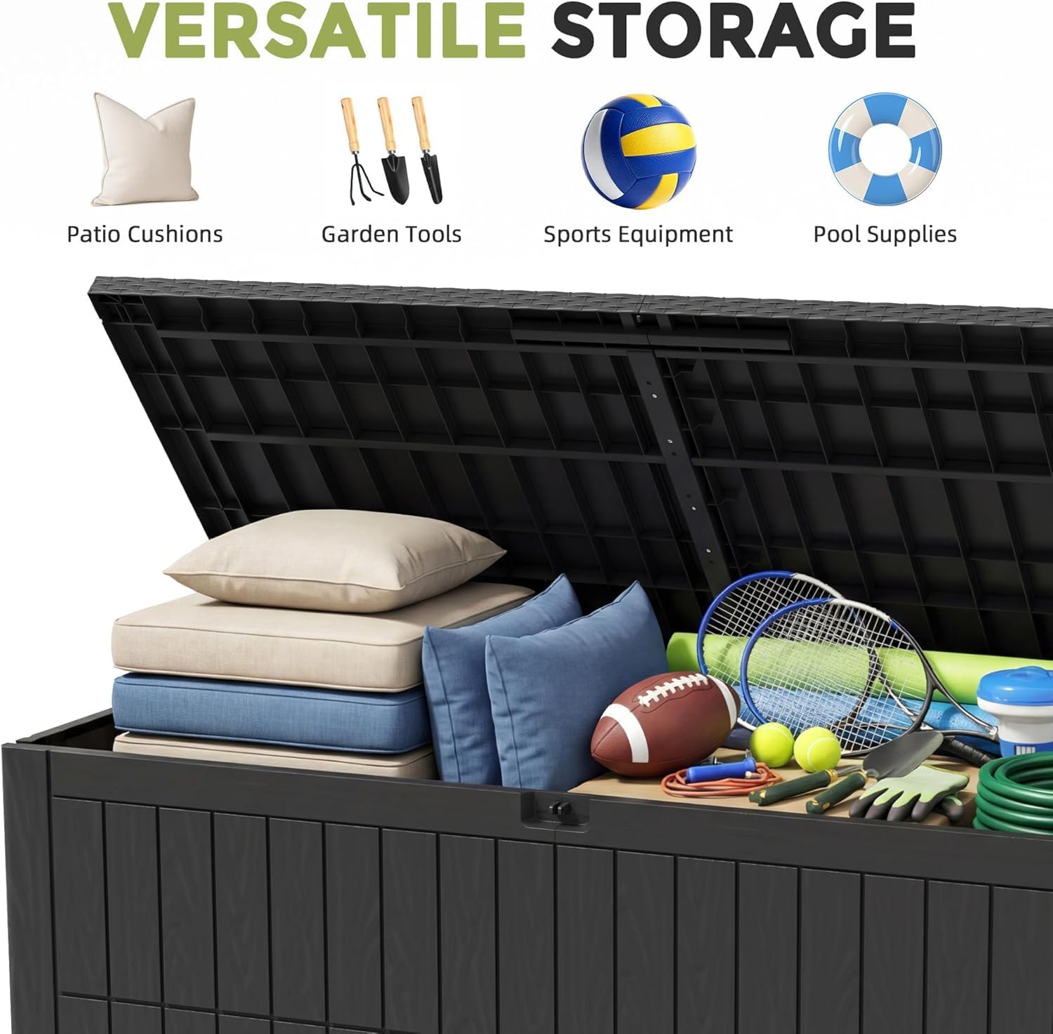 120 Gallon Resin Deck Storage Box