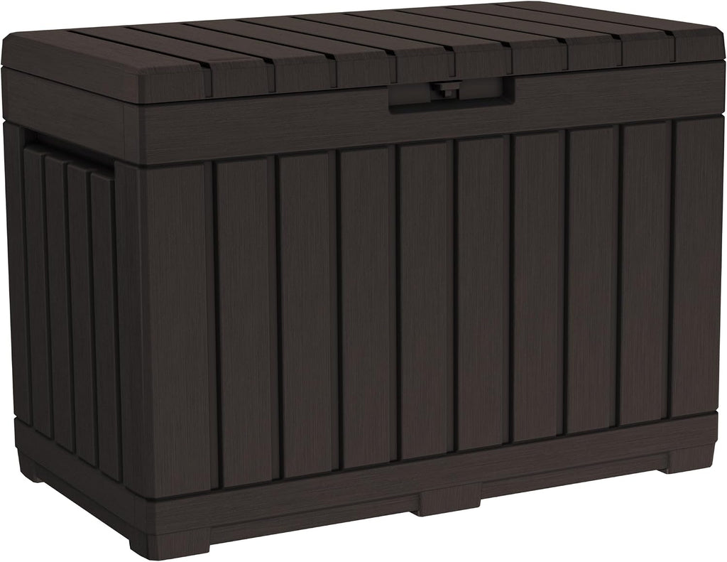 Brown 50 Gallon Resin Deck Box
