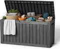 Black 100 Gallon Resin Deck Box
