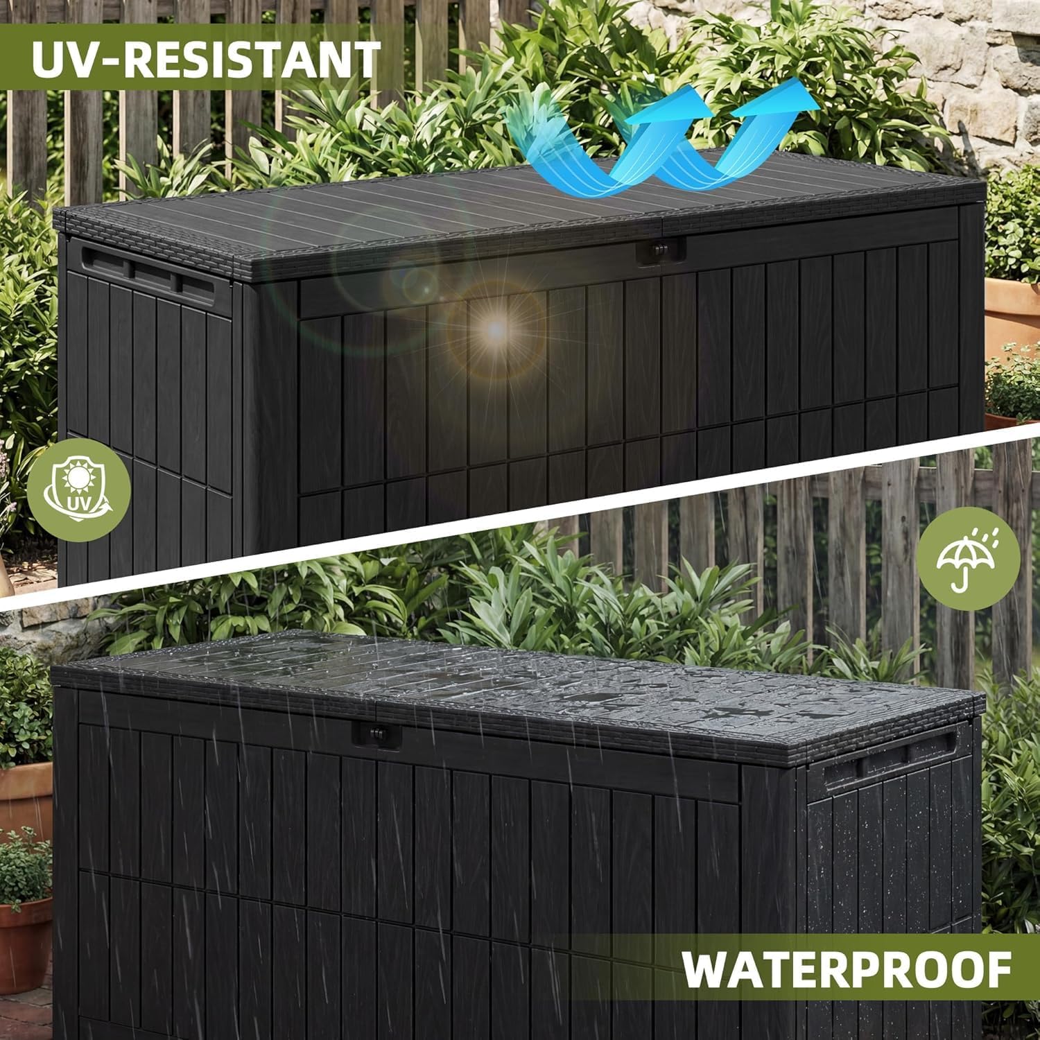 120 Gallon Resin Deck Storage Box