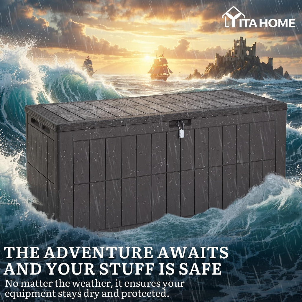 134 Gallon Bench Deck Storage Box