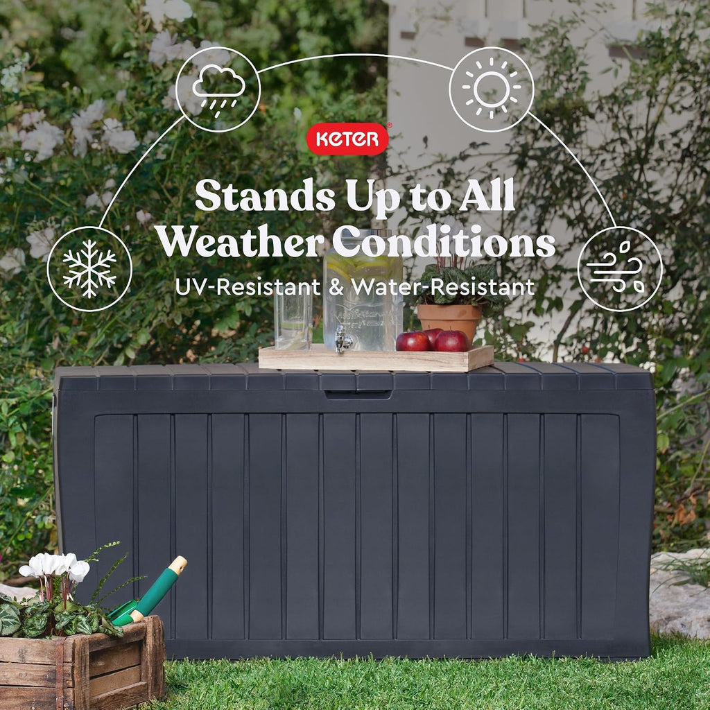Dark Grey 71 Gallon Deck Box