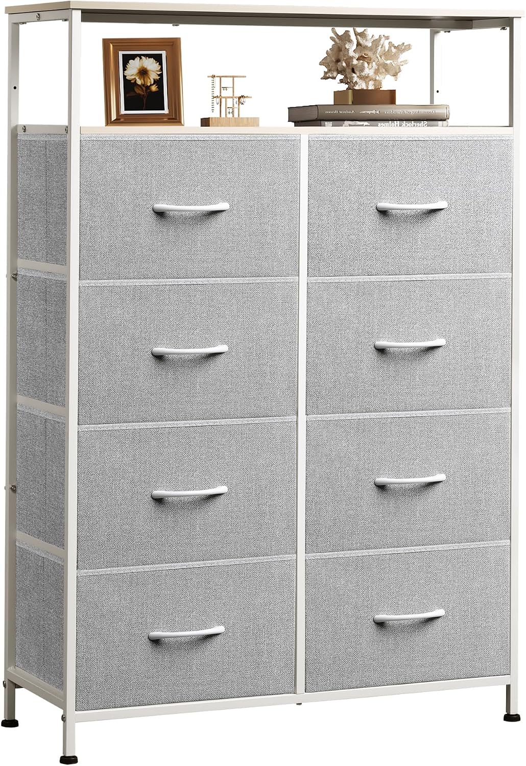 Light Gray Fabric Dresser